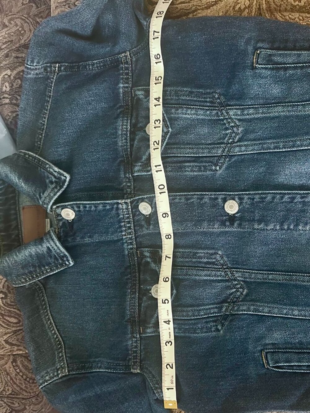 American Eagle Outfitters Womens Denim Jacket Size XS Blue Cotton Distressed - Picture 5 of 6